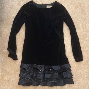 Florence Eiseman Black Velvet Formal Dress